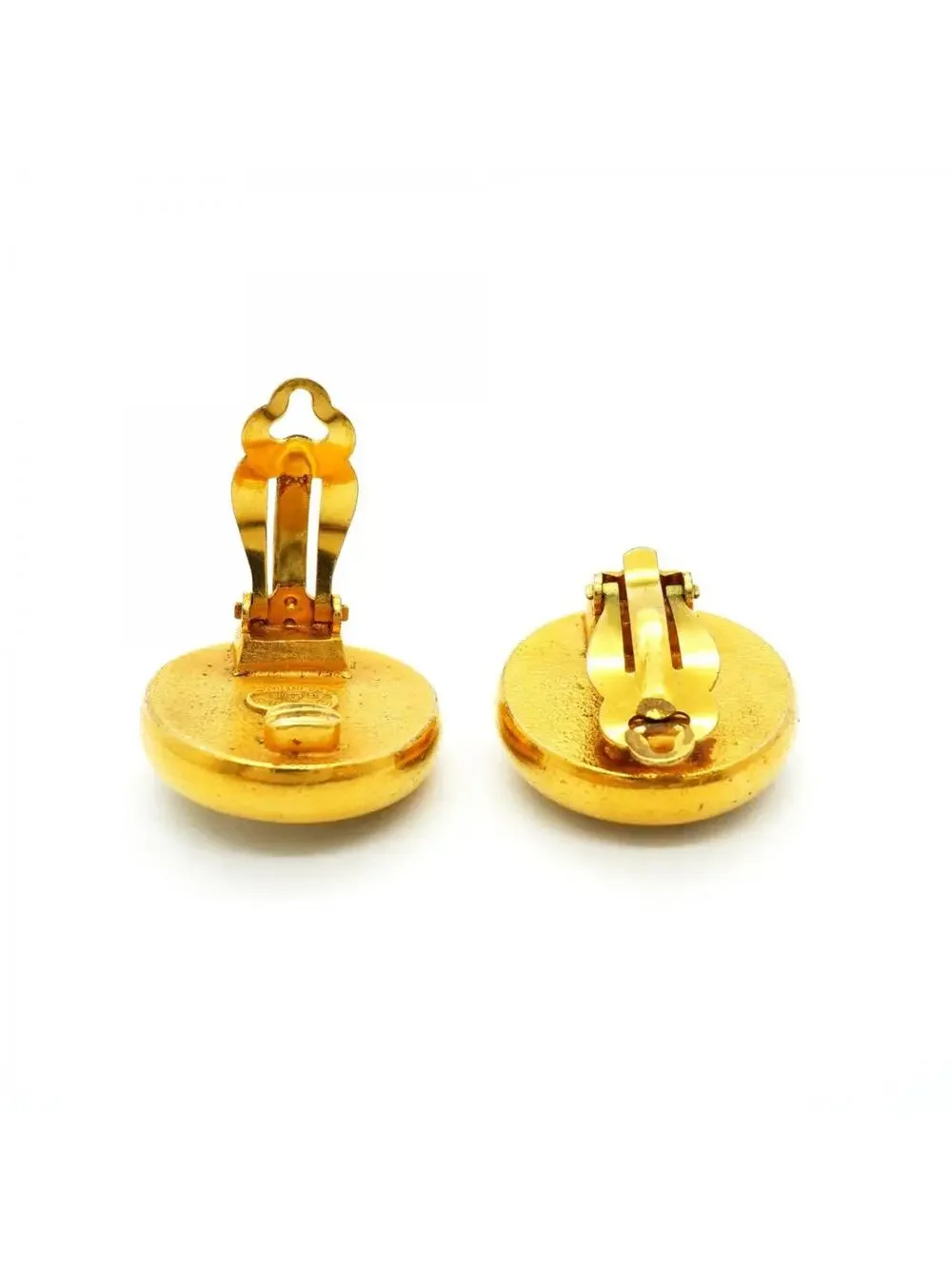 Chanel Earrings Pearl Gold-Tone Metal #299406C68B